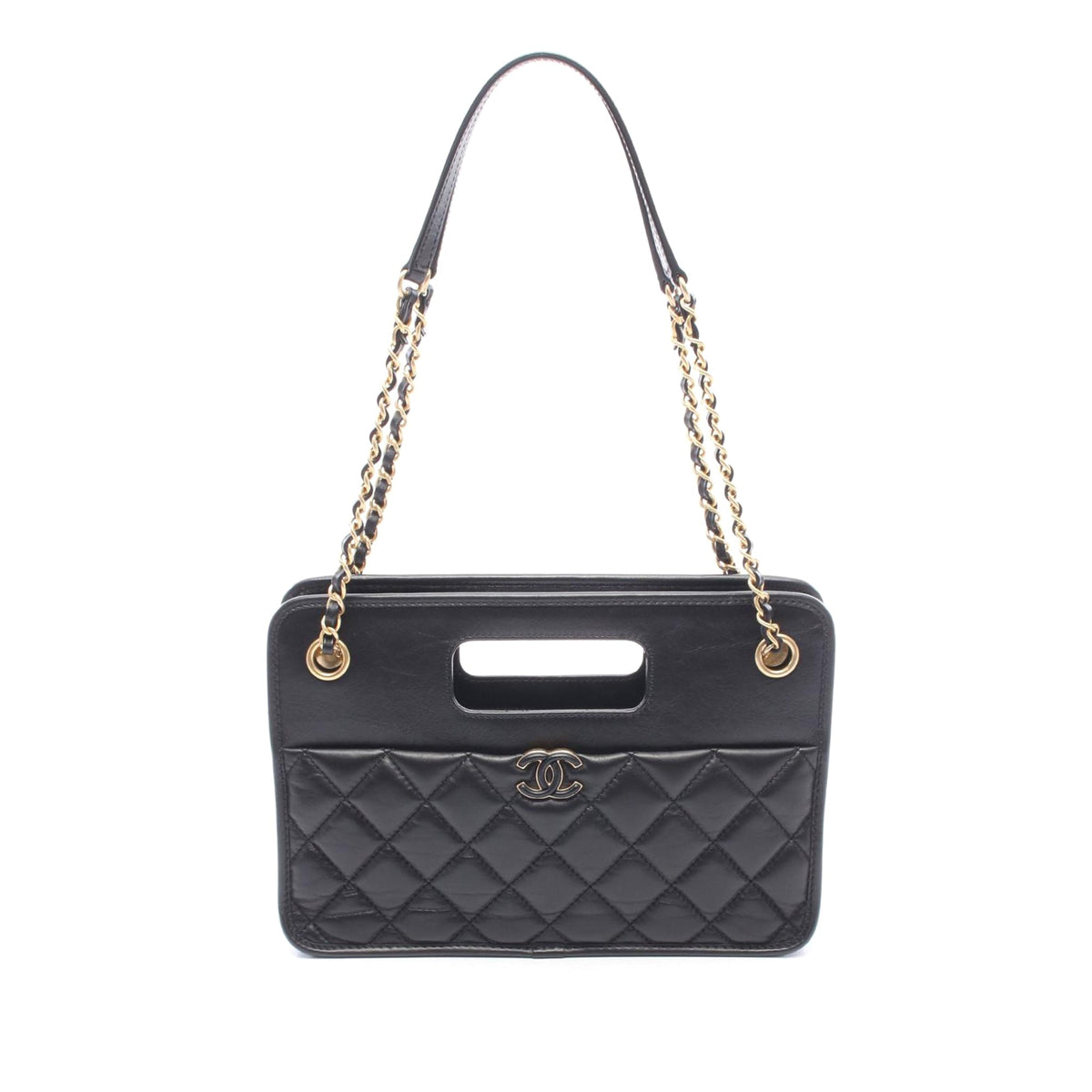 Chanel Small CC Quilted Lambskin Shopping Bag