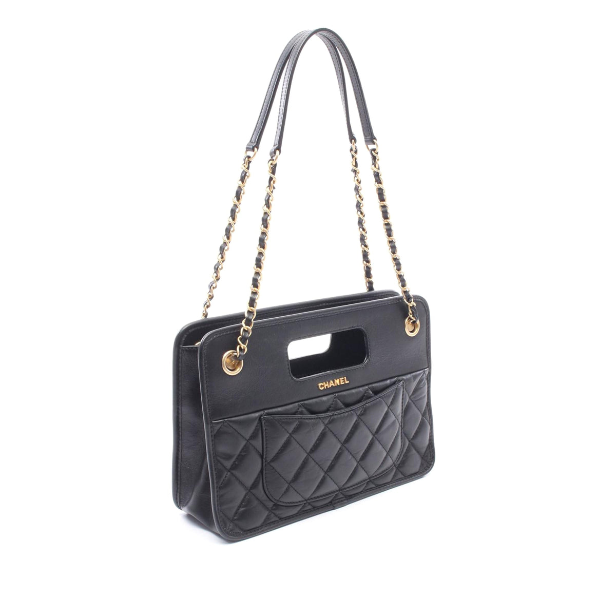 Chanel Small CC Quilted Lambskin Shopping Bag
