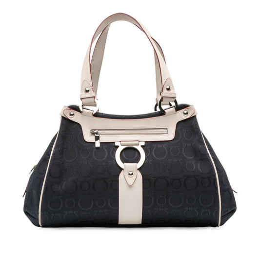 Ferragamo Gancini Canvas Shoulder