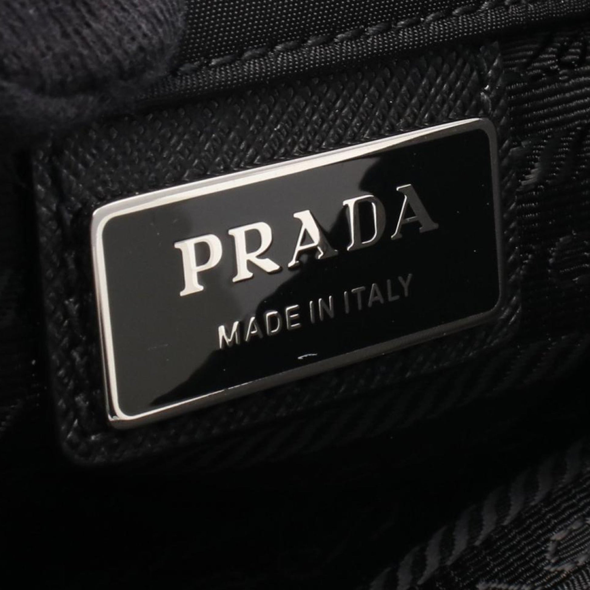 Prada Saffiano Trimmed Tessuto Messenger Bag