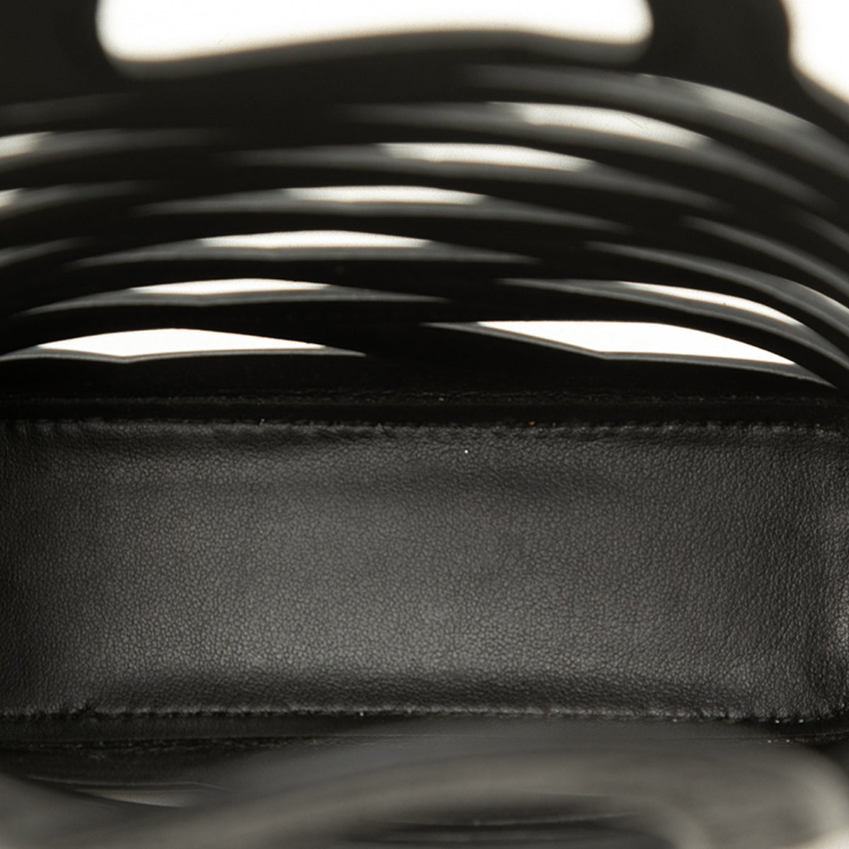 Balenciaga Leather Neo Basket Phone Holder — Black