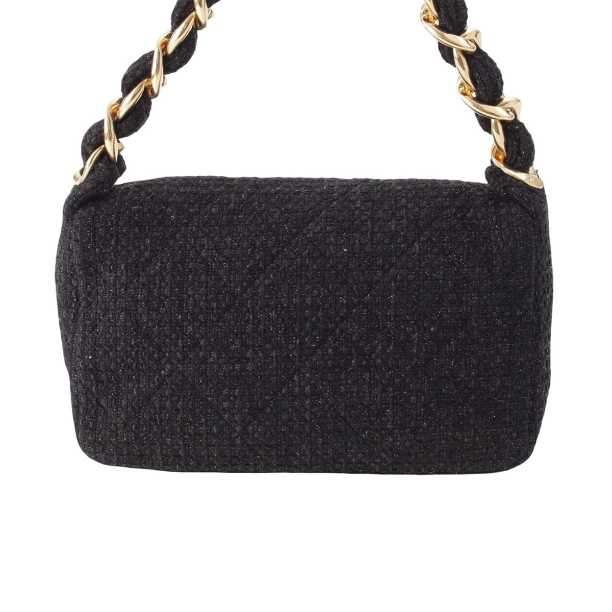 Chanel CC Quilted Tweed Single Flap