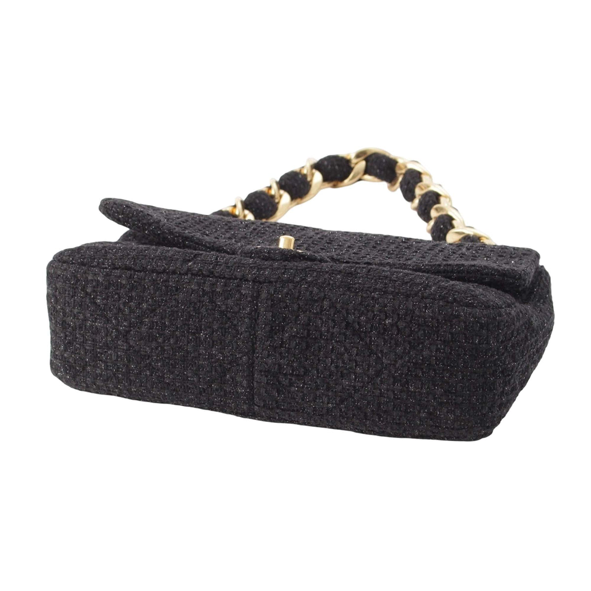 Chanel CC Quilted Tweed Single Flap