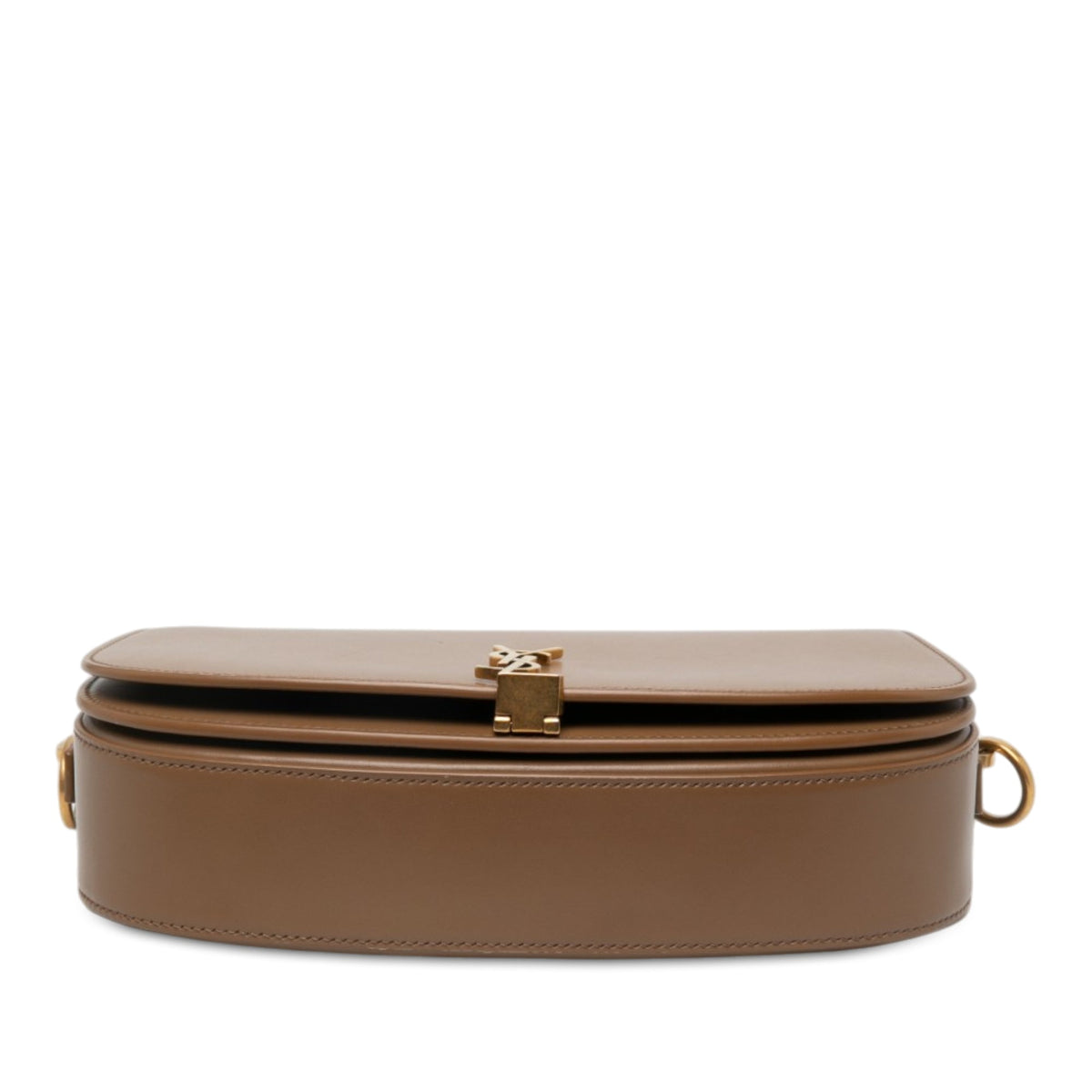 Saint Laurent Calfskin Voltaire Top Handle Bag — Brown