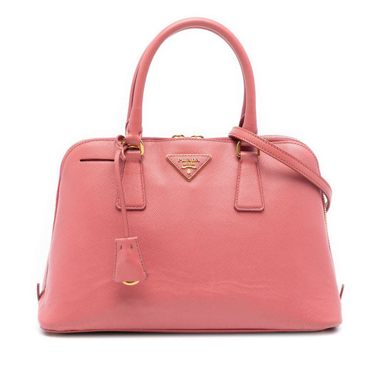 Prada Medium Saffiano Lux Promenade Satchel