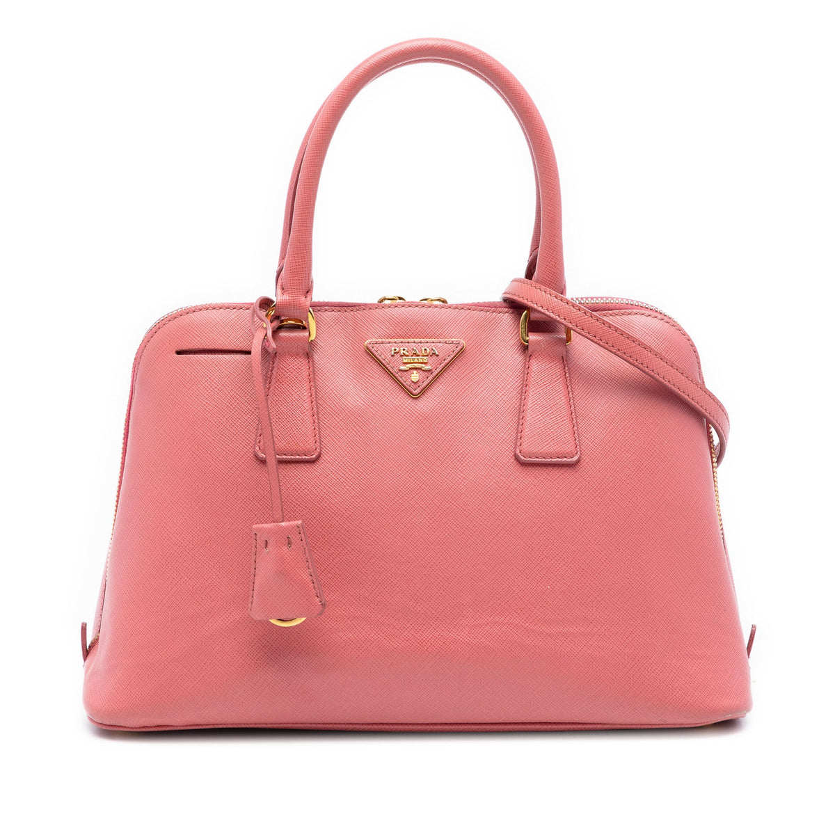 Prada Medium Saffiano Lux Promenade Satchel