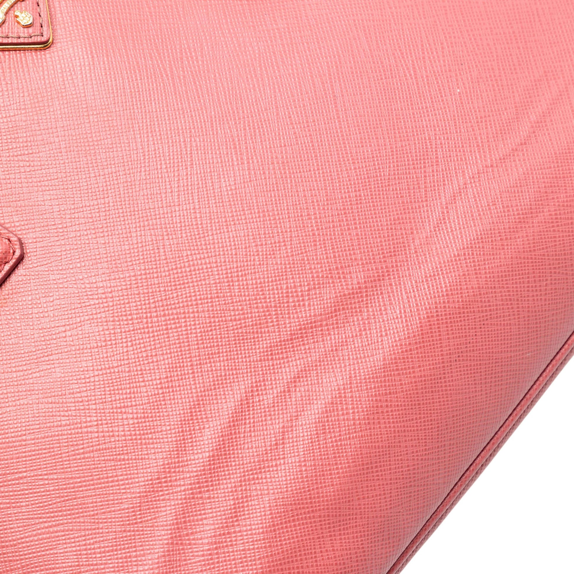 Prada Medium Saffiano Lux Promenade Satchel