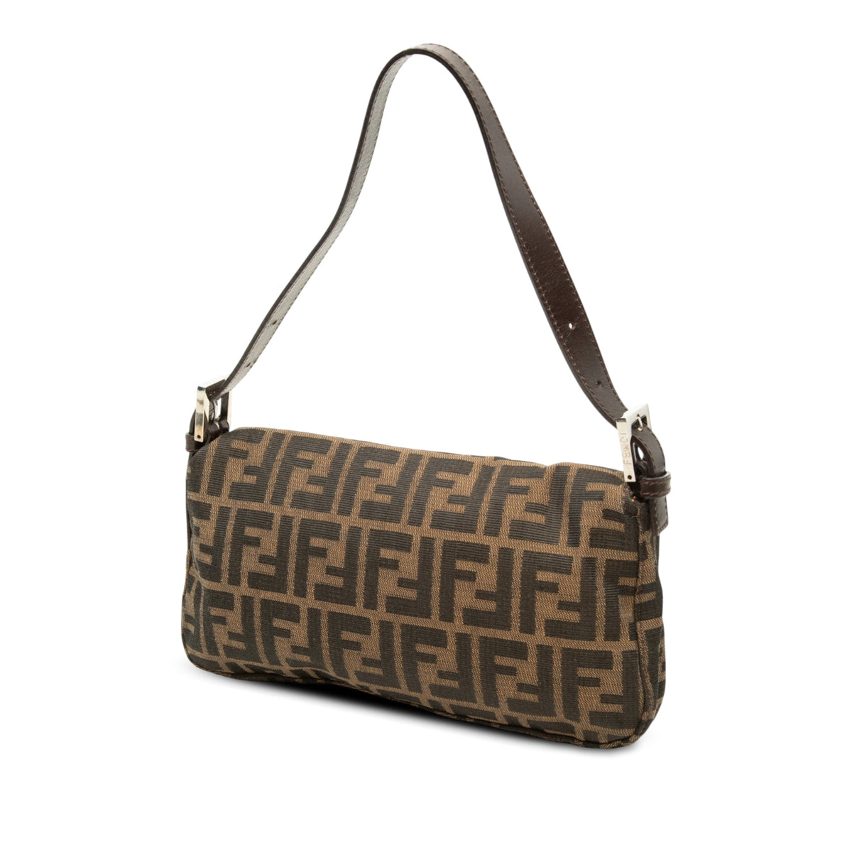 Fendi Zucca Canvas Baguette — Brown