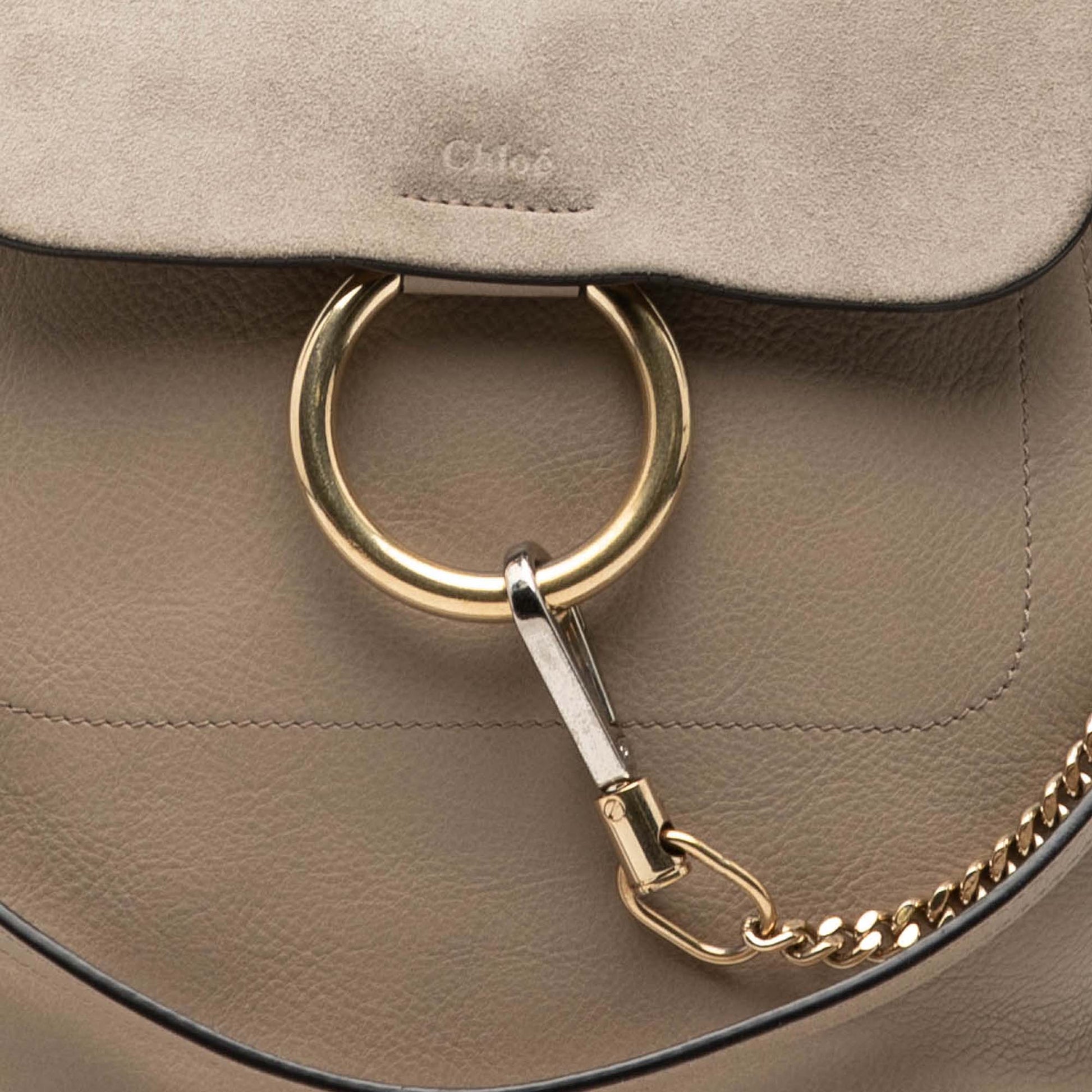 Chloé Medium Calfskin and Suede Faye Backpack