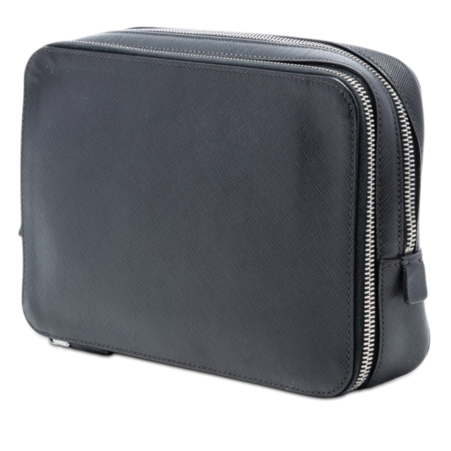 Saffiano Portfolio Zip Clutch