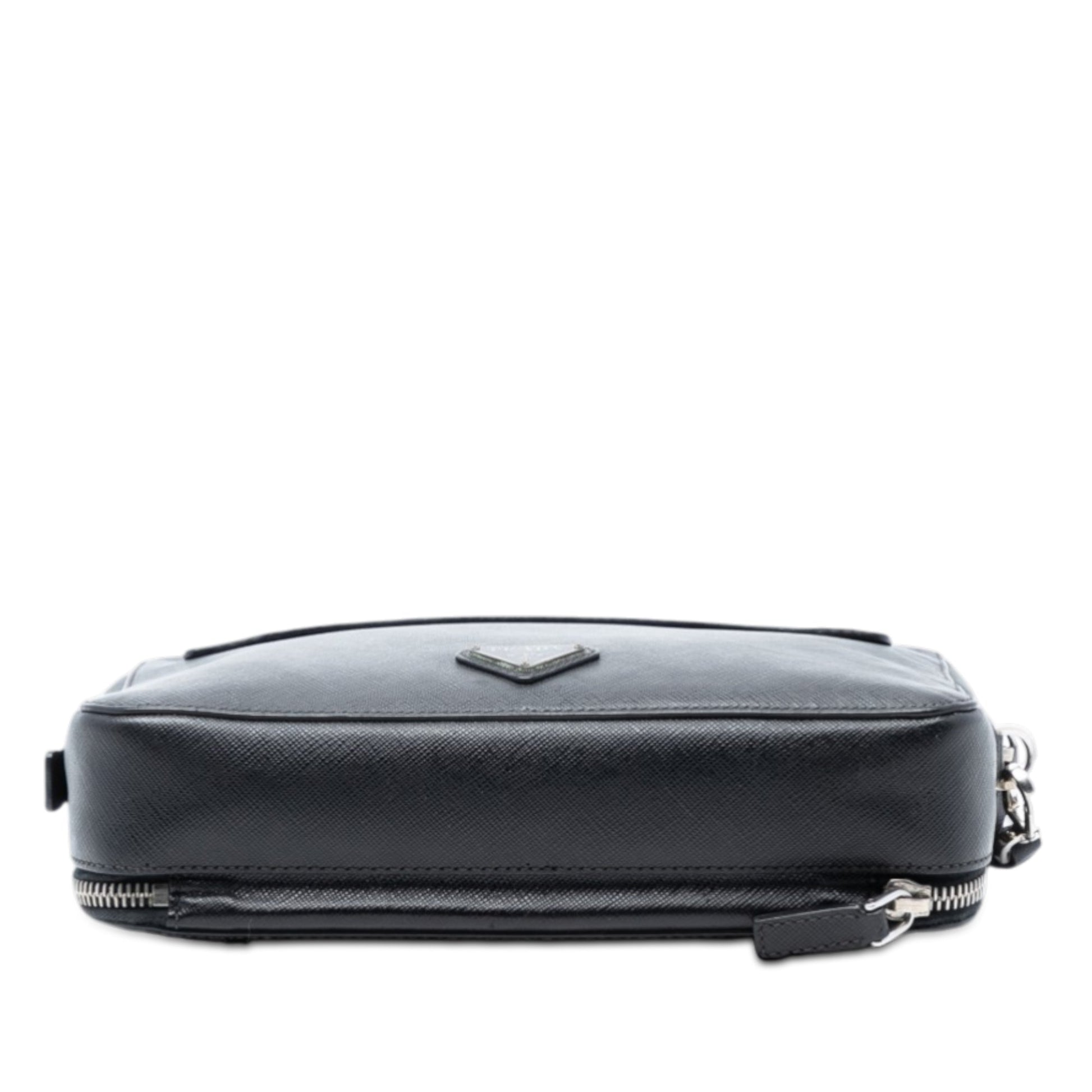 Saffiano Portfolio Zip Clutch