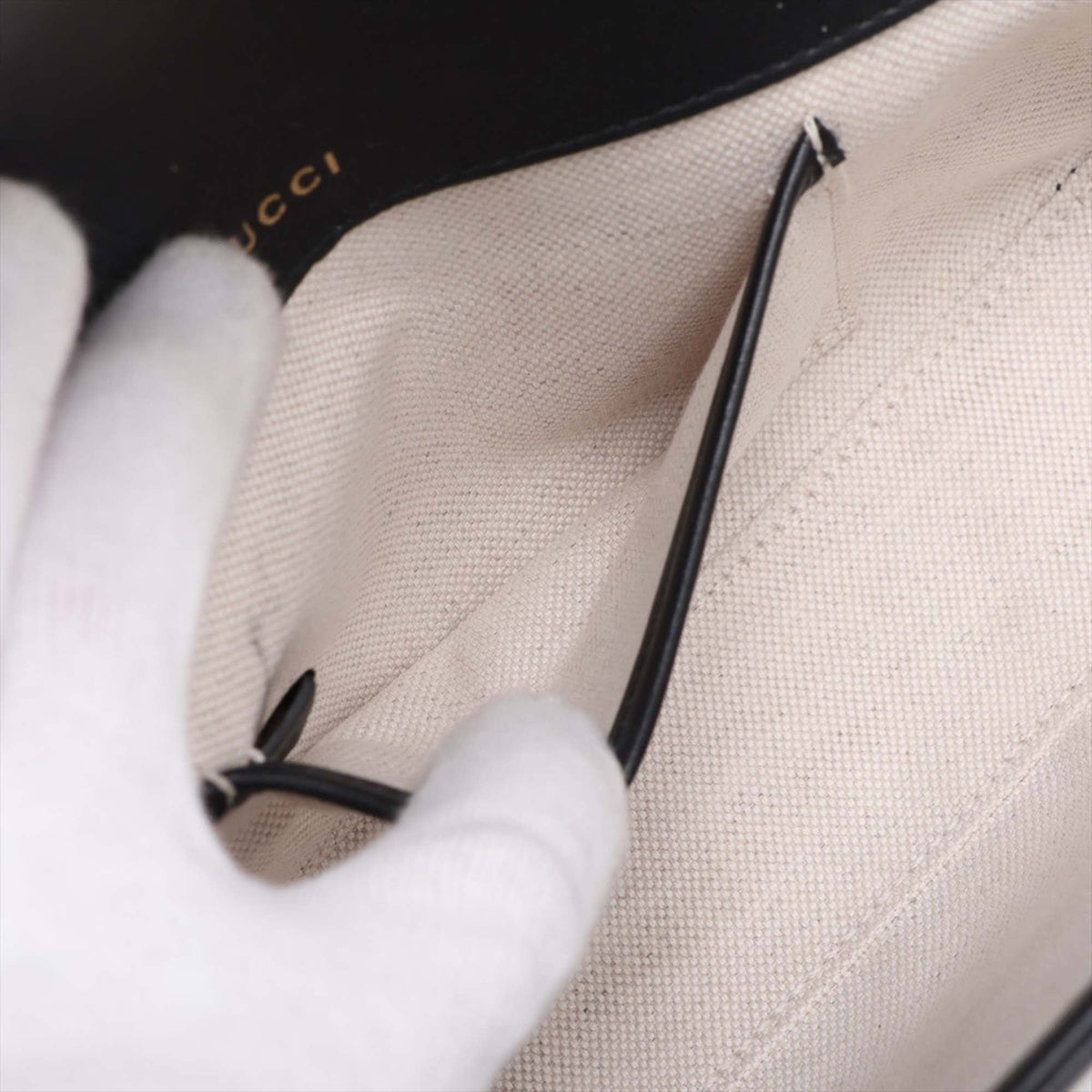 Gucci Calfskin Horsebit 1955 Top Handle Bag — Black