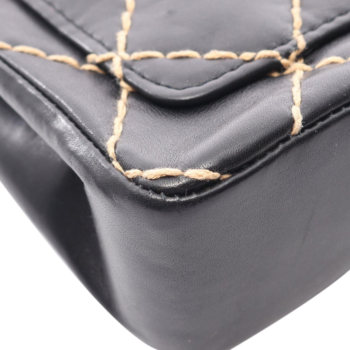 Chanel CC Calfskin Wild Stitch Flap