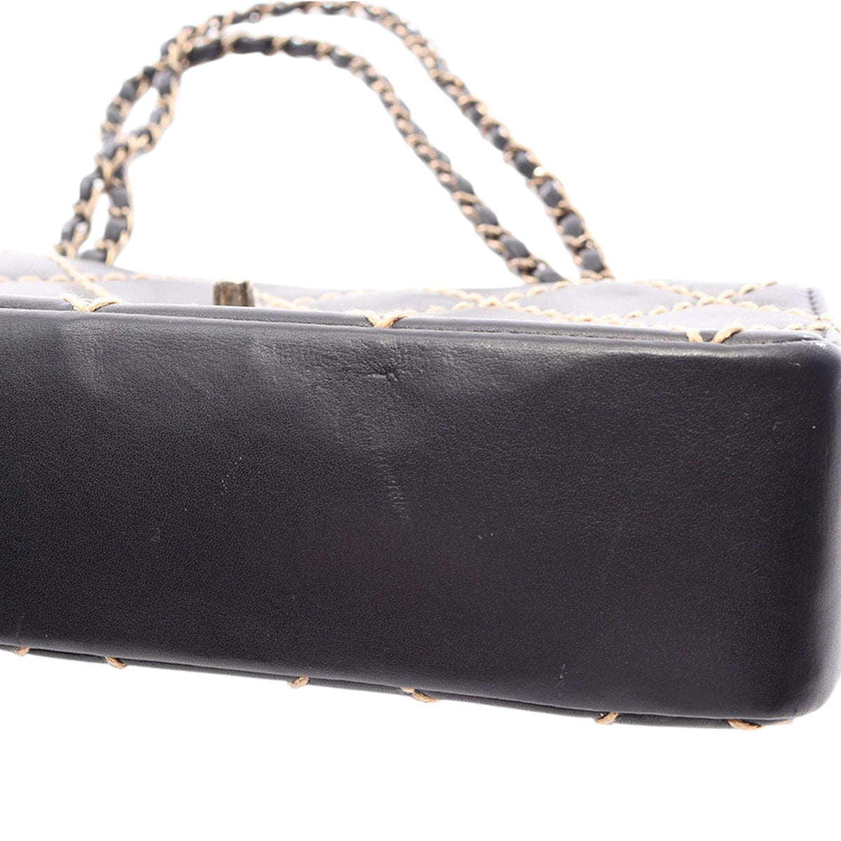 Chanel CC Calfskin Wild Stitch Flap