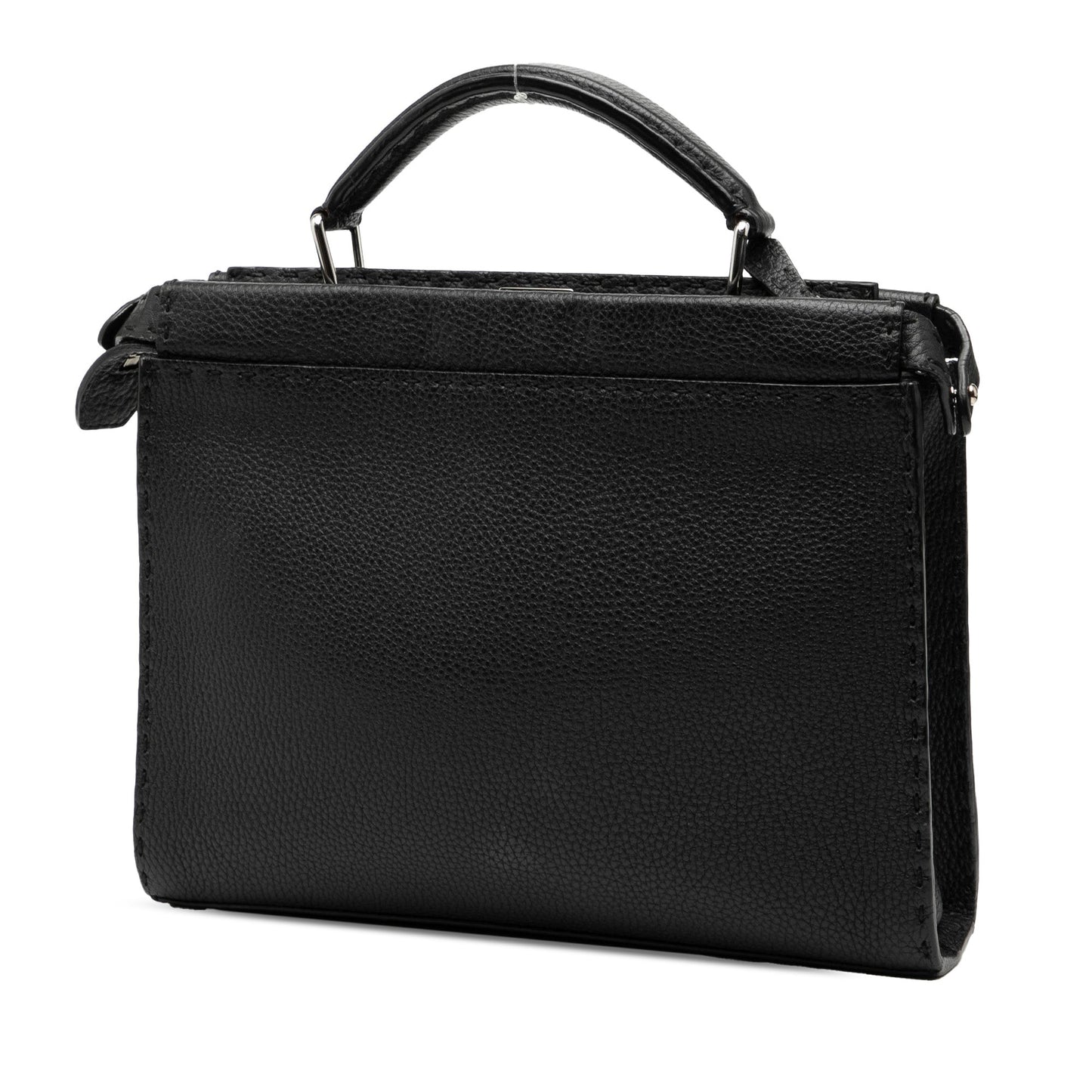 Fendi Mini Calfskin Romano Selleria Peekaboo Iconic Fit Satchel