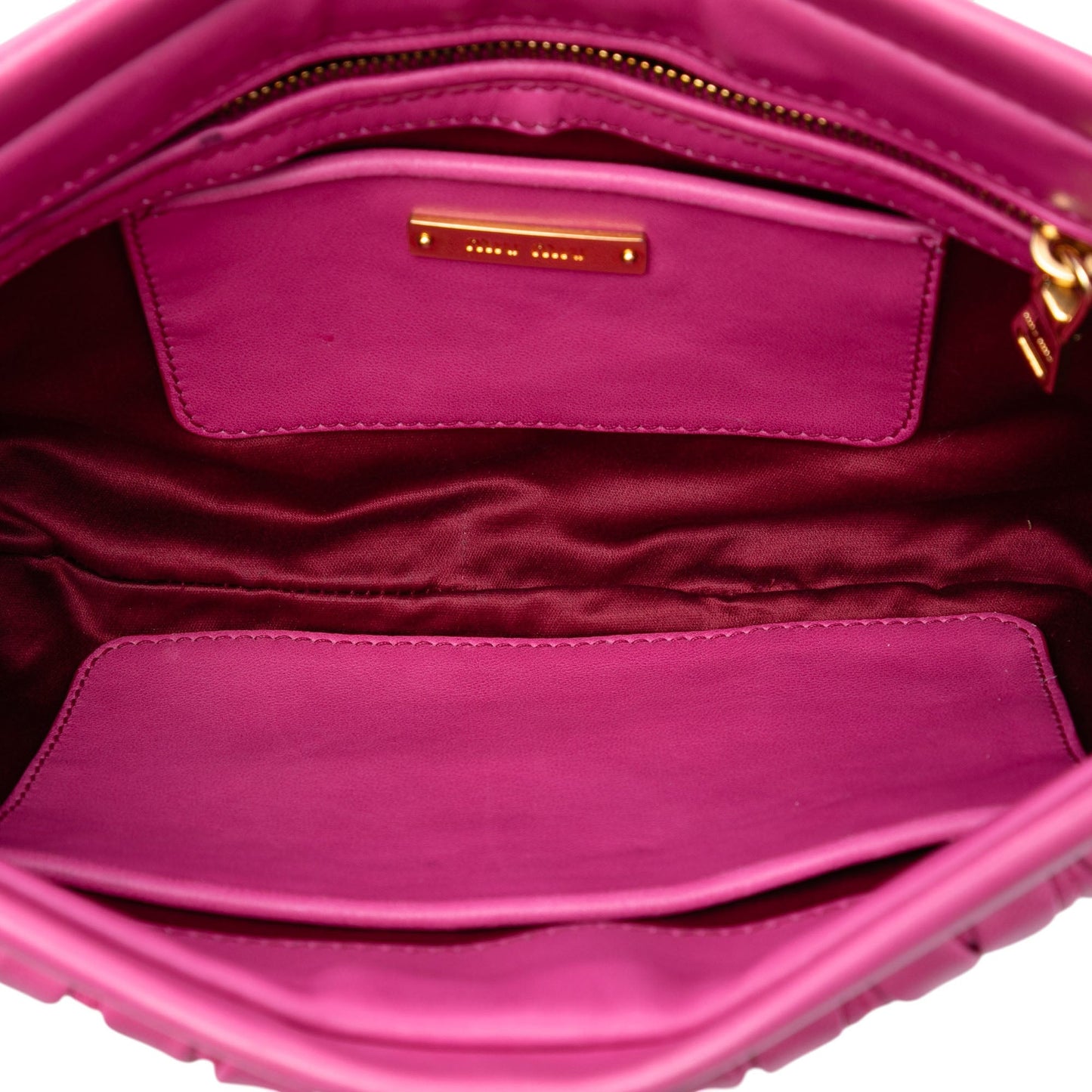 Miu Miu Matelasse Nappa Frame Clutch with Strap