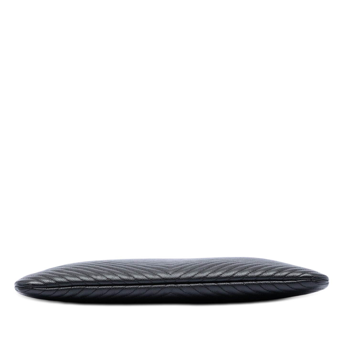 Chanel Medium CC Chevron Caviar O Case Clutch
