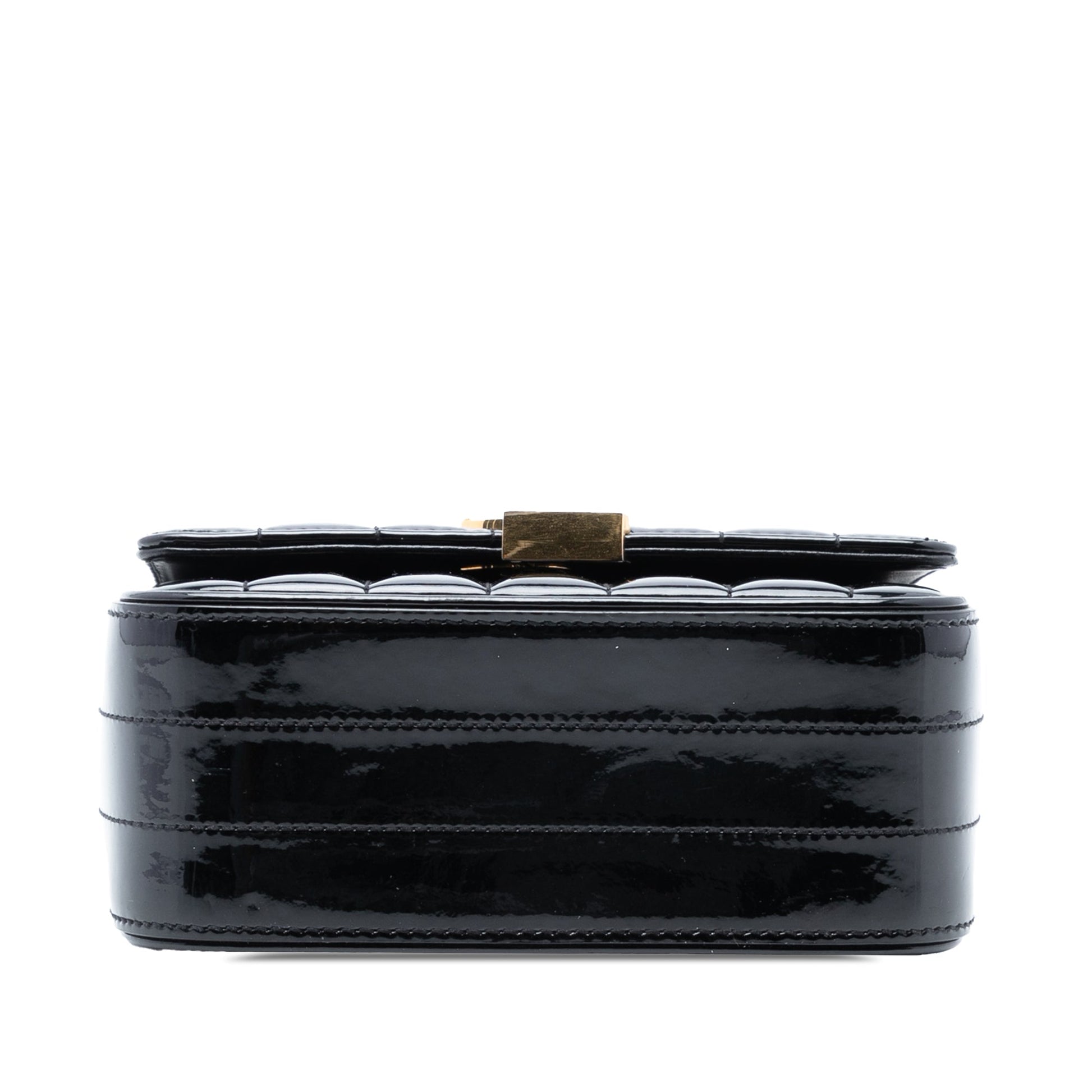Saint Laurent Small Patent Monogram Vicky Chain Bag