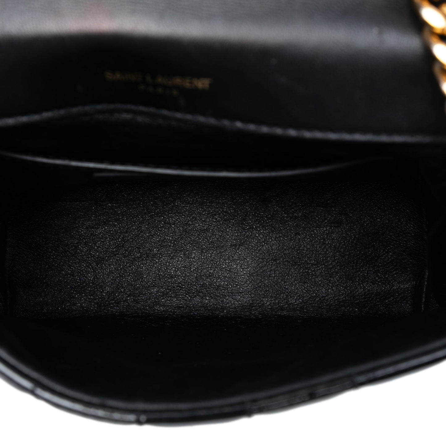 Saint Laurent Small Patent Monogram Vicky Chain Bag