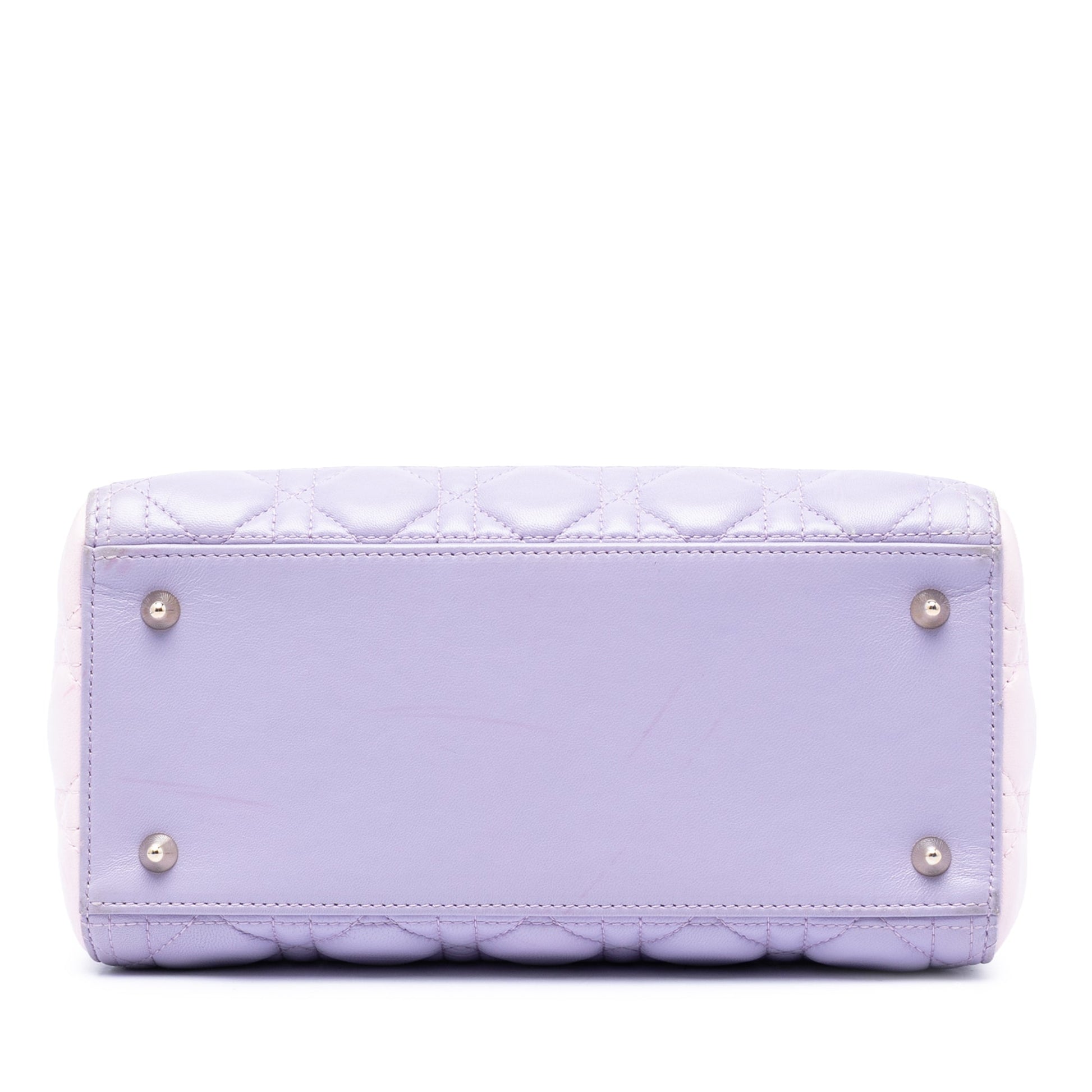 Dior Medium Tricolor Lambskin Cannage Lady Dior