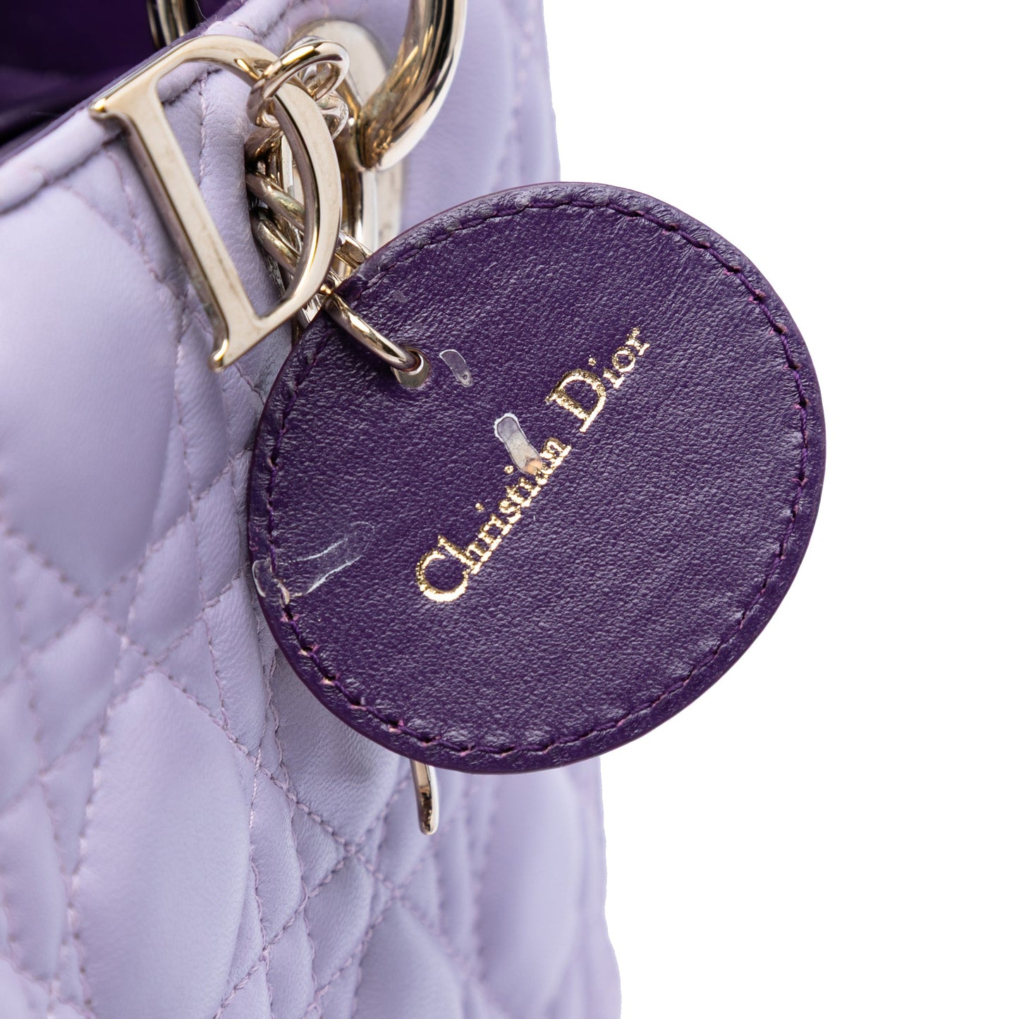 Dior Medium Tricolor Lambskin Cannage Lady Dior