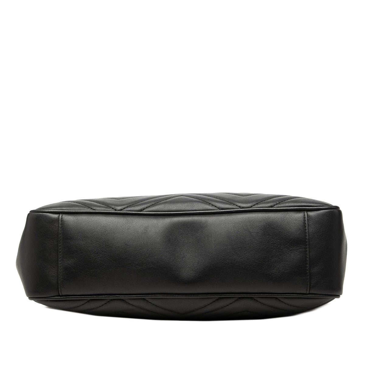 Gucci Medium GG Marmont Matelasse Calfskin Chain Shoulder Bag — Black