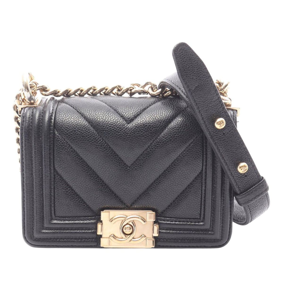 Chanel Mini Chevron Lambskin Boy Flap