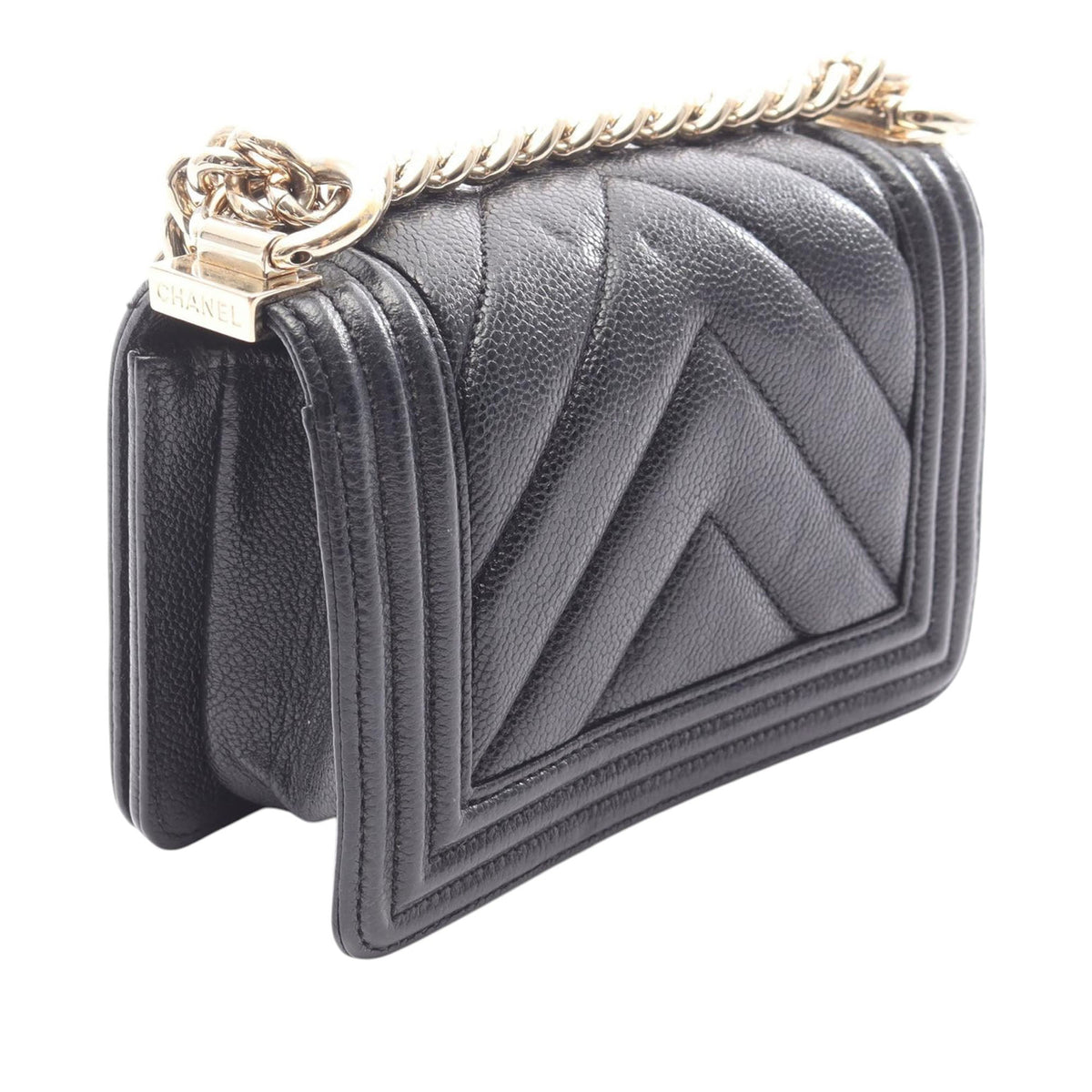Chanel Mini Chevron Lambskin Boy Flap