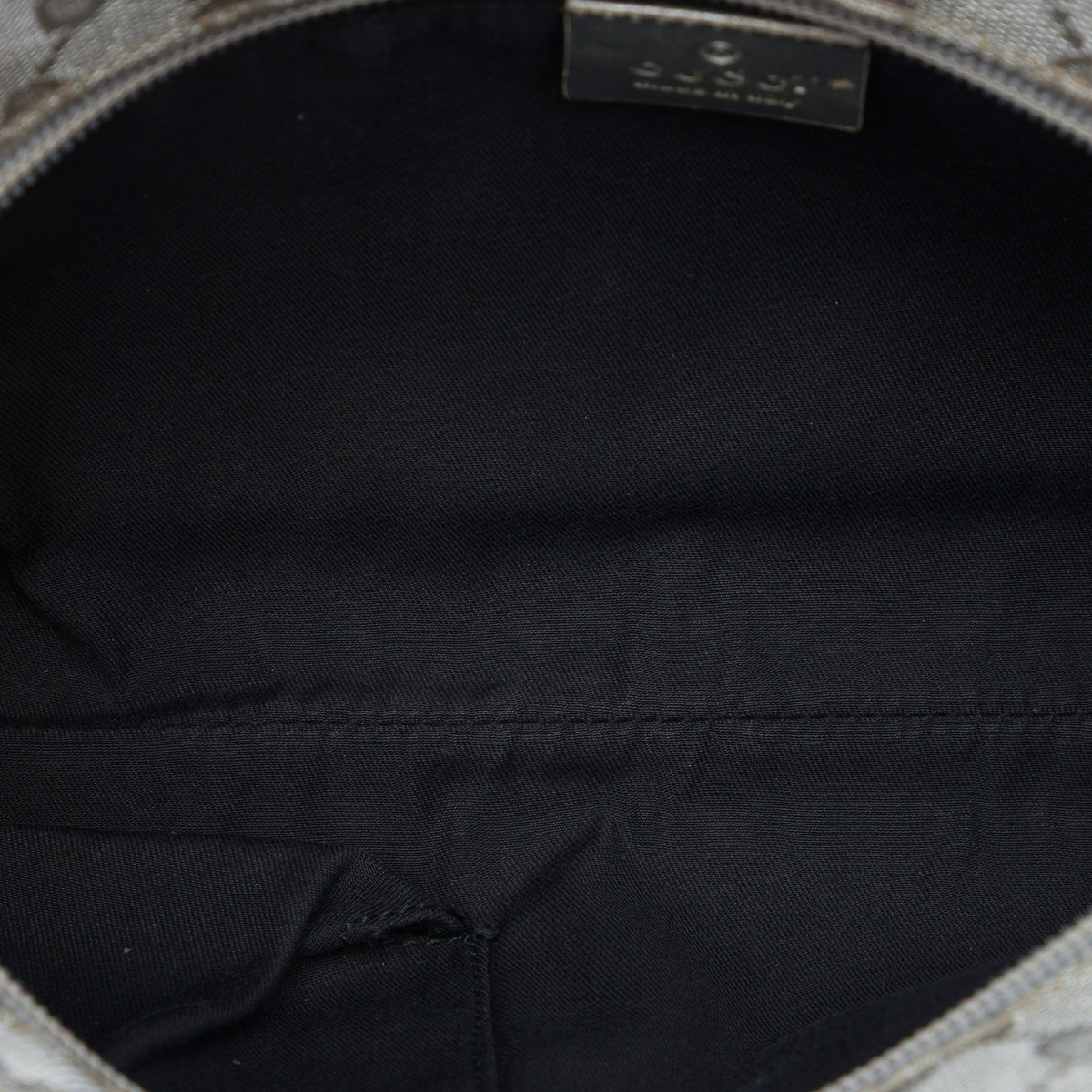 Gucci GG Canvas Web Crossbody — Silver