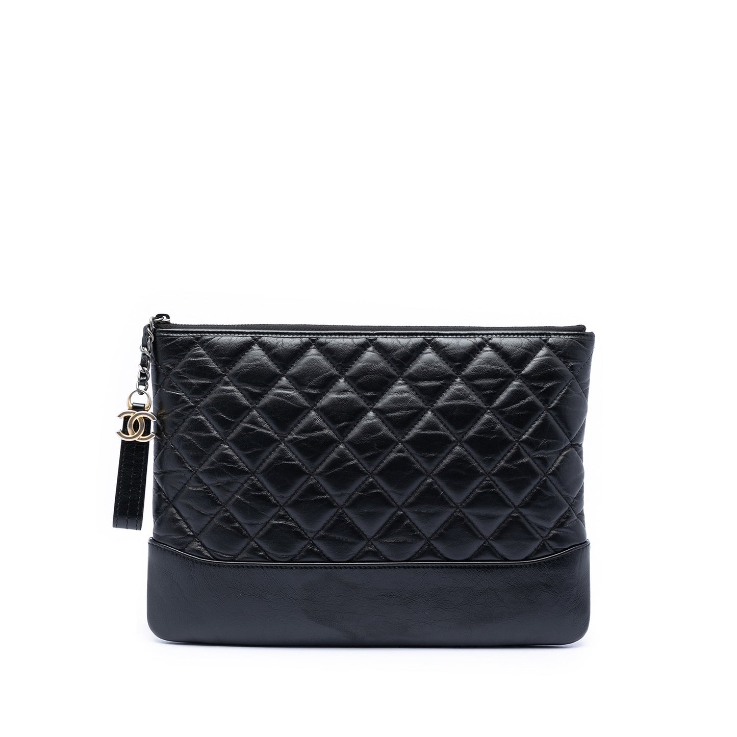 Chanel Medium Aged Calfskin Gabrielle O Case Clutch