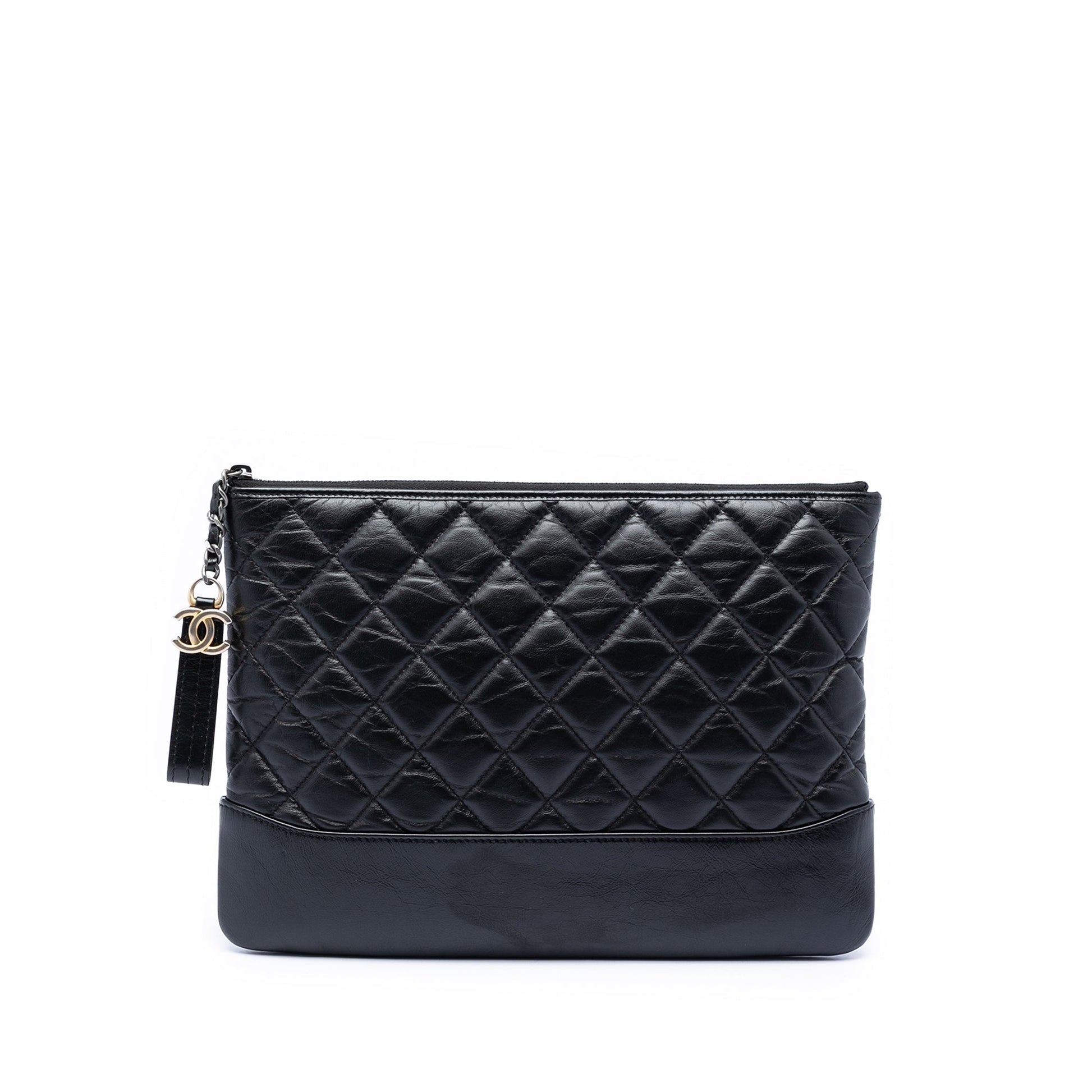 Chanel Medium Aged Calfskin Gabrielle O Case Clutch