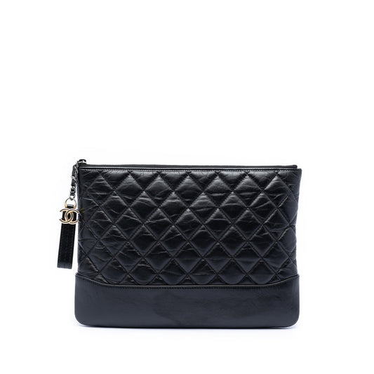 Chanel Medium Aged Calfskin Gabrielle O Case Clutch