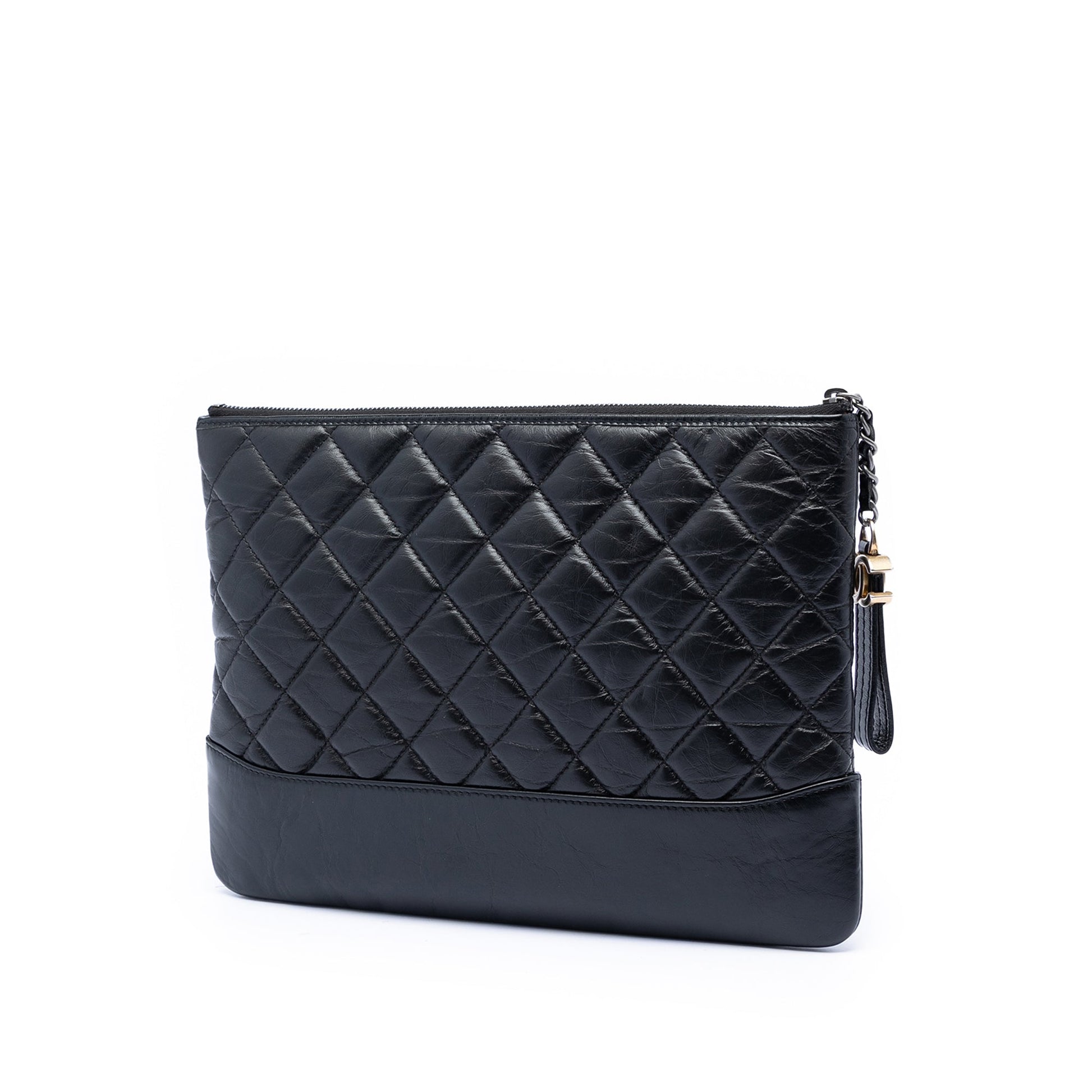 Chanel Medium Aged Calfskin Gabrielle O Case Clutch