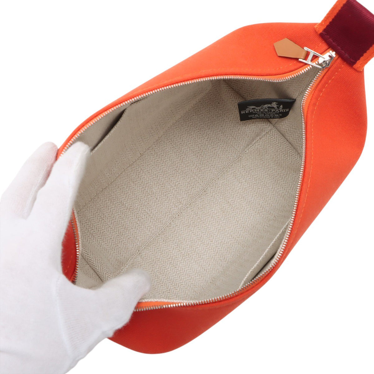 Hermès Small Toile Bride A Brac Case