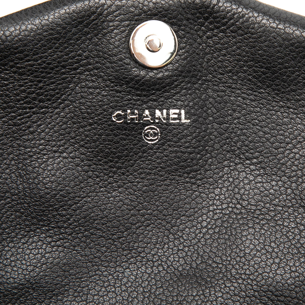 Chanel CC Caviar Half Moon Wallet on Chain