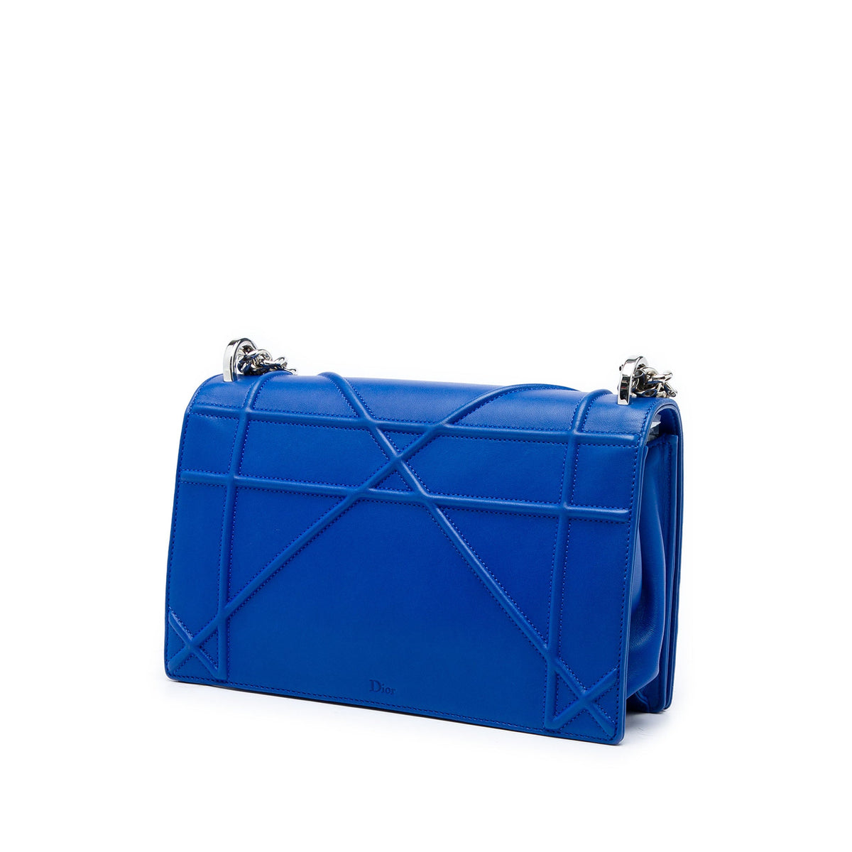 Dior Medium Smooth Calfskin Diorama Flap — Blue