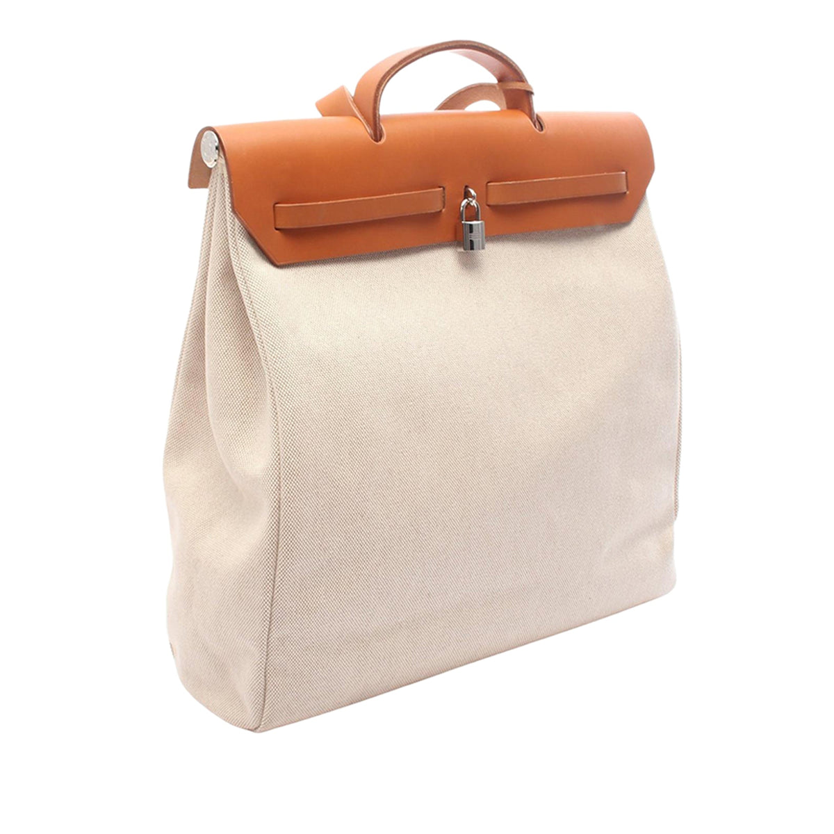 Hermès Toile Herbag MM — Beige
