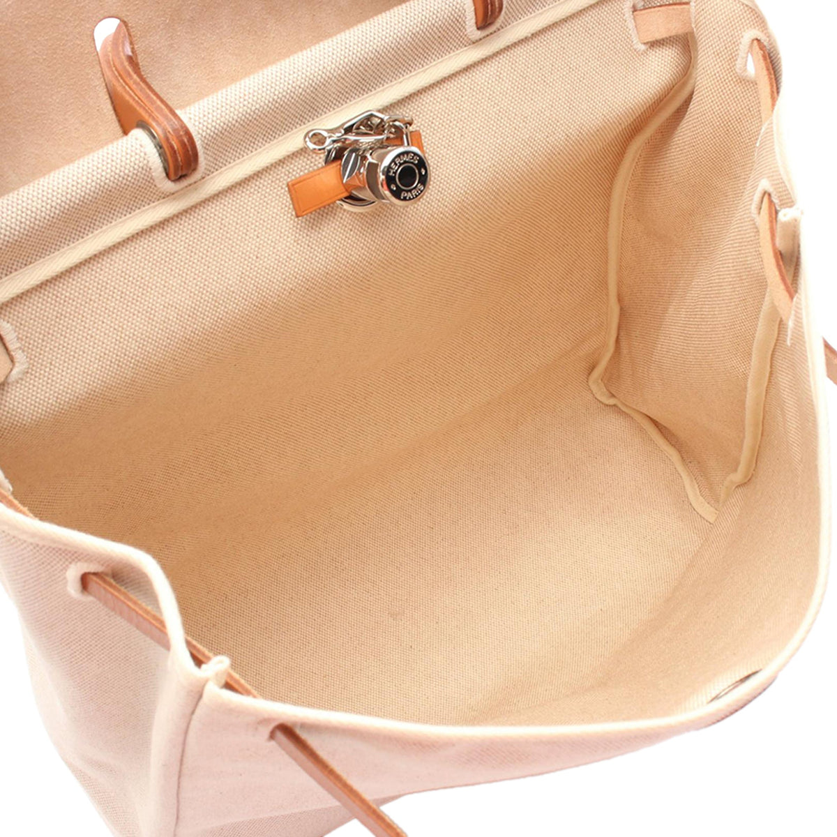 Hermès Toile Herbag MM — Beige