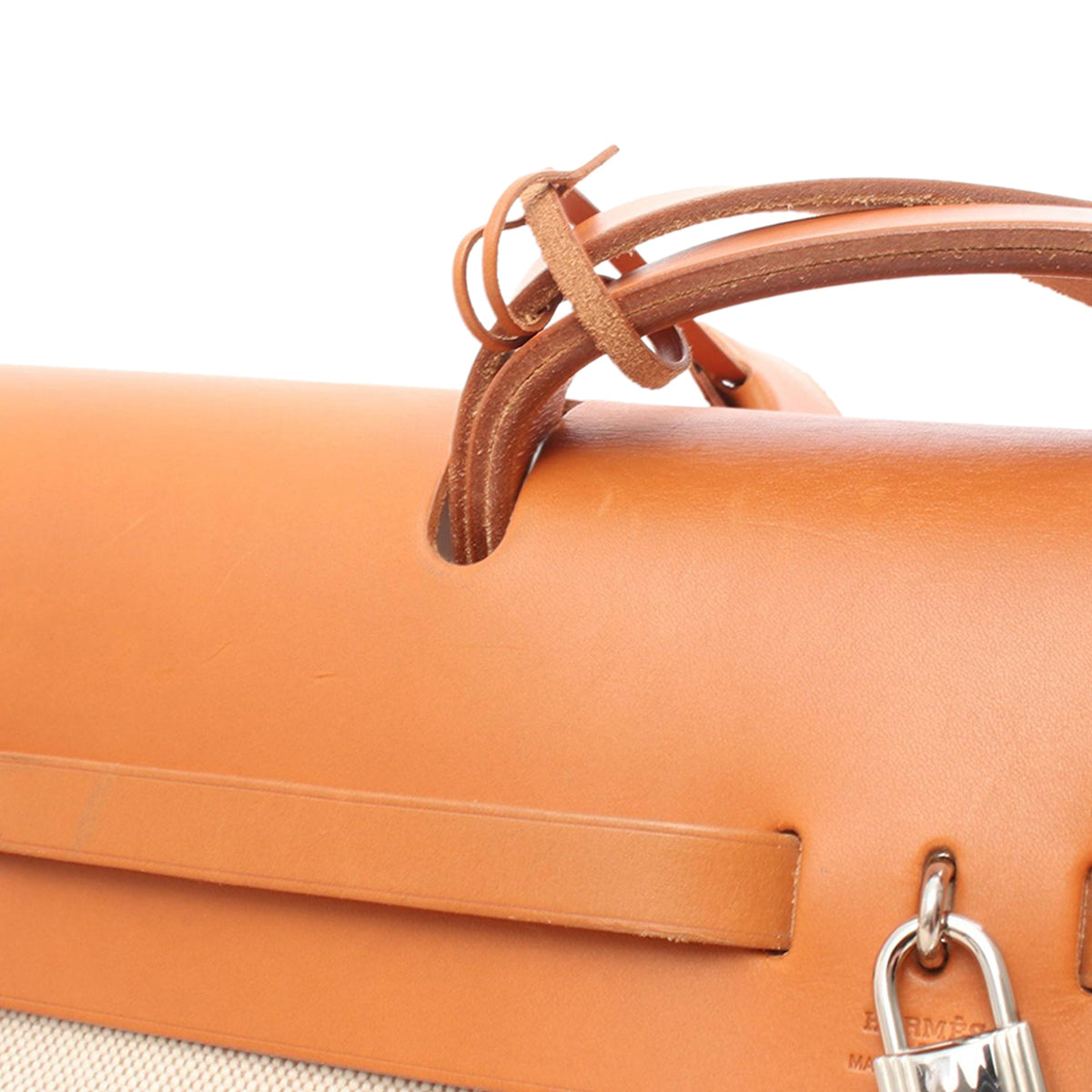 Hermès Toile Herbag MM — Beige
