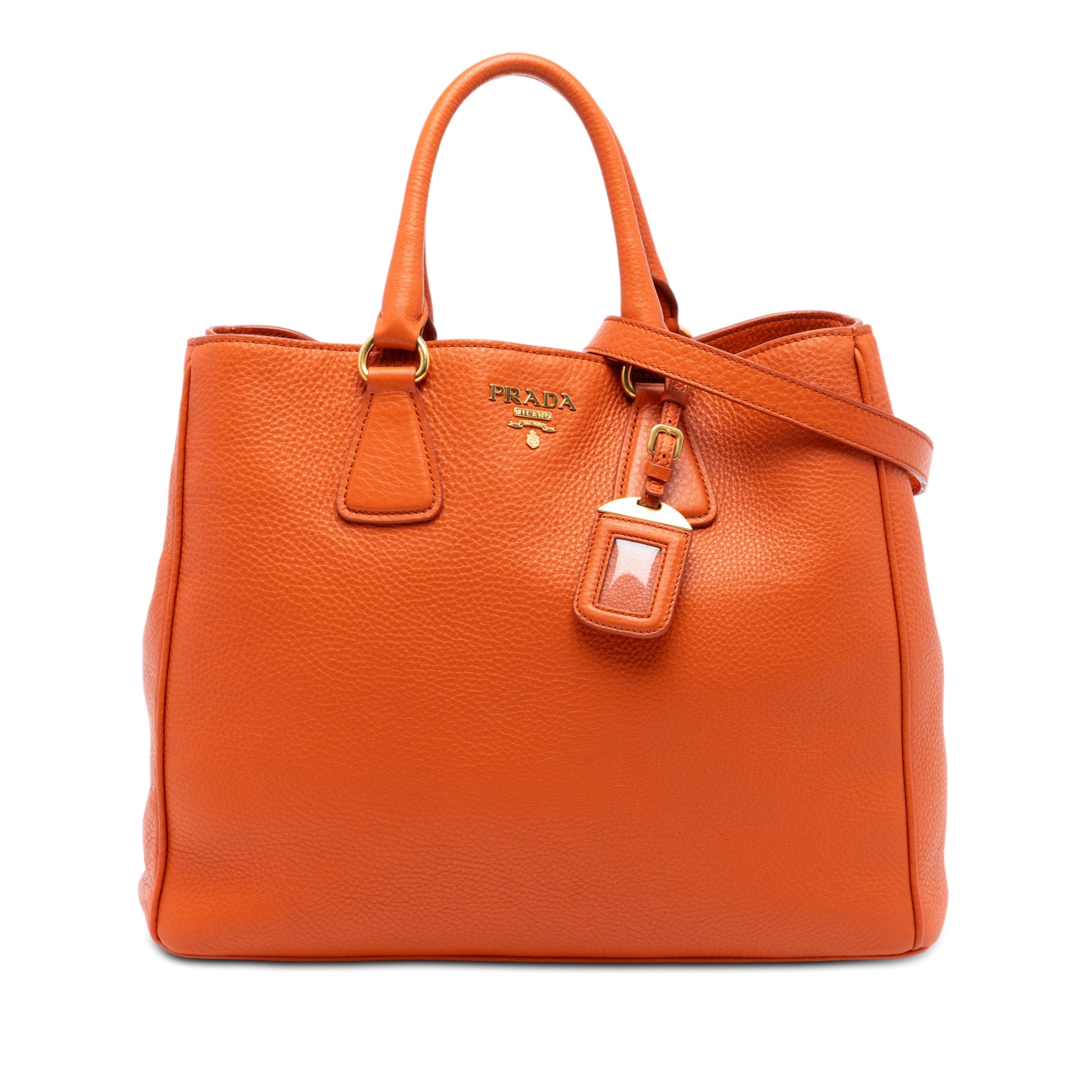 Prada Vitello Daino Open Convertible Tote