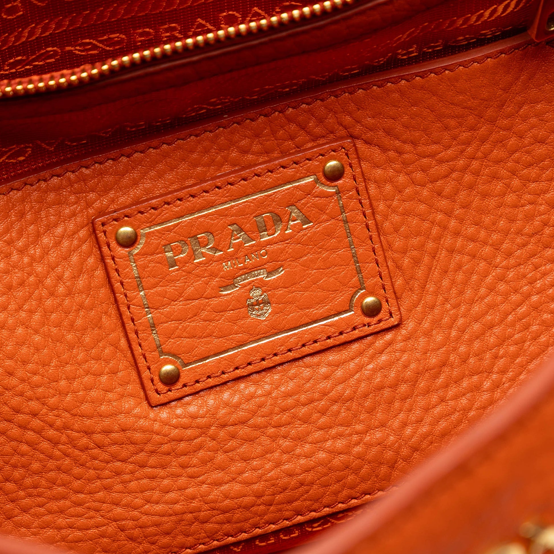 Prada Vitello Daino Open Convertible Tote