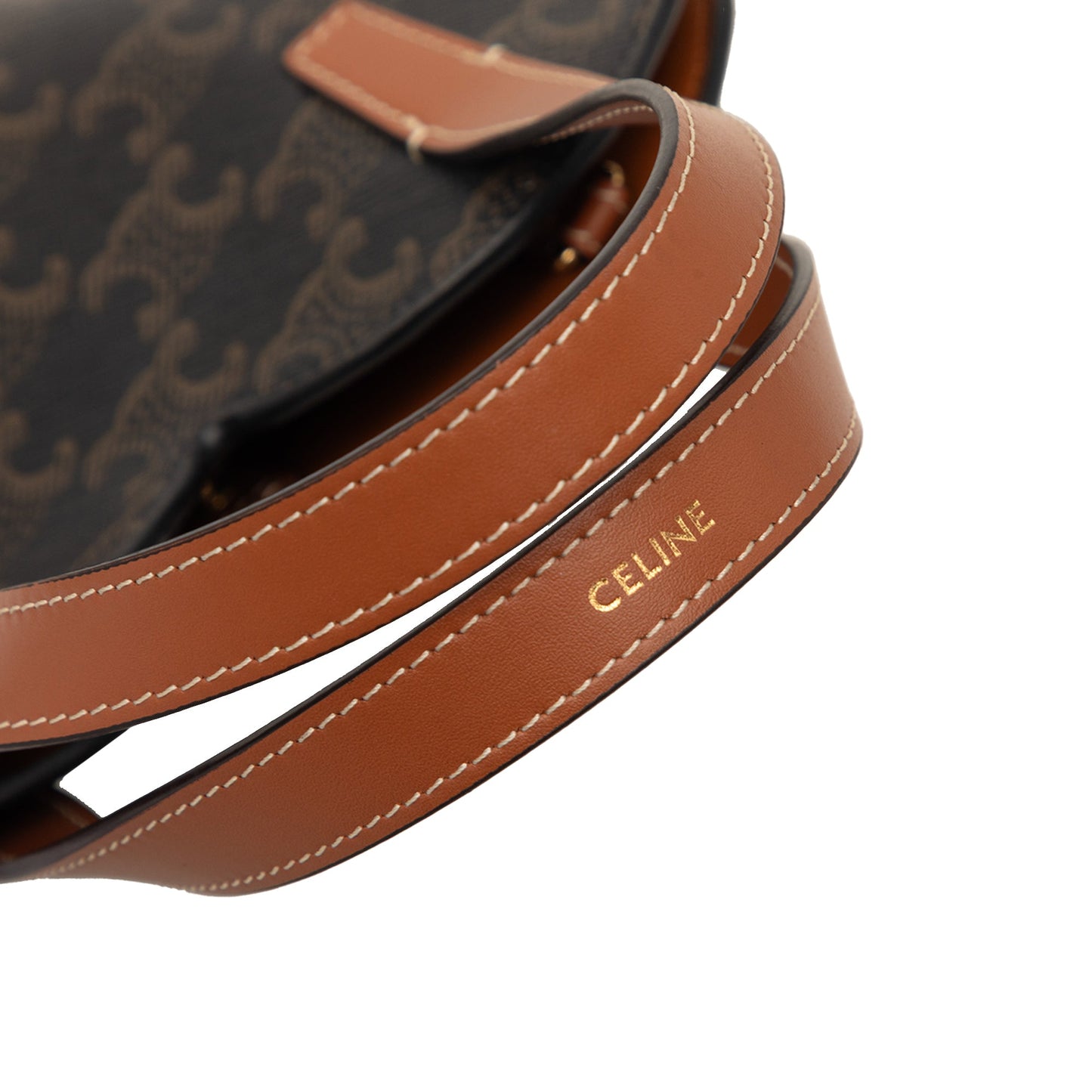 Celine Teen Triomphe Coated Canvas Coeur Satchel
