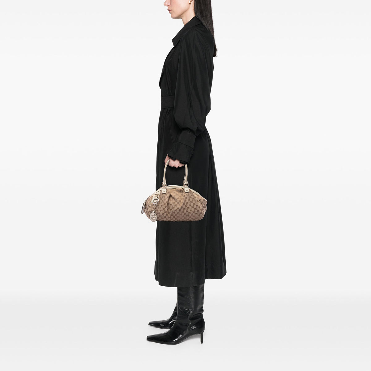Gucci GG Canvas Sukey Satchel