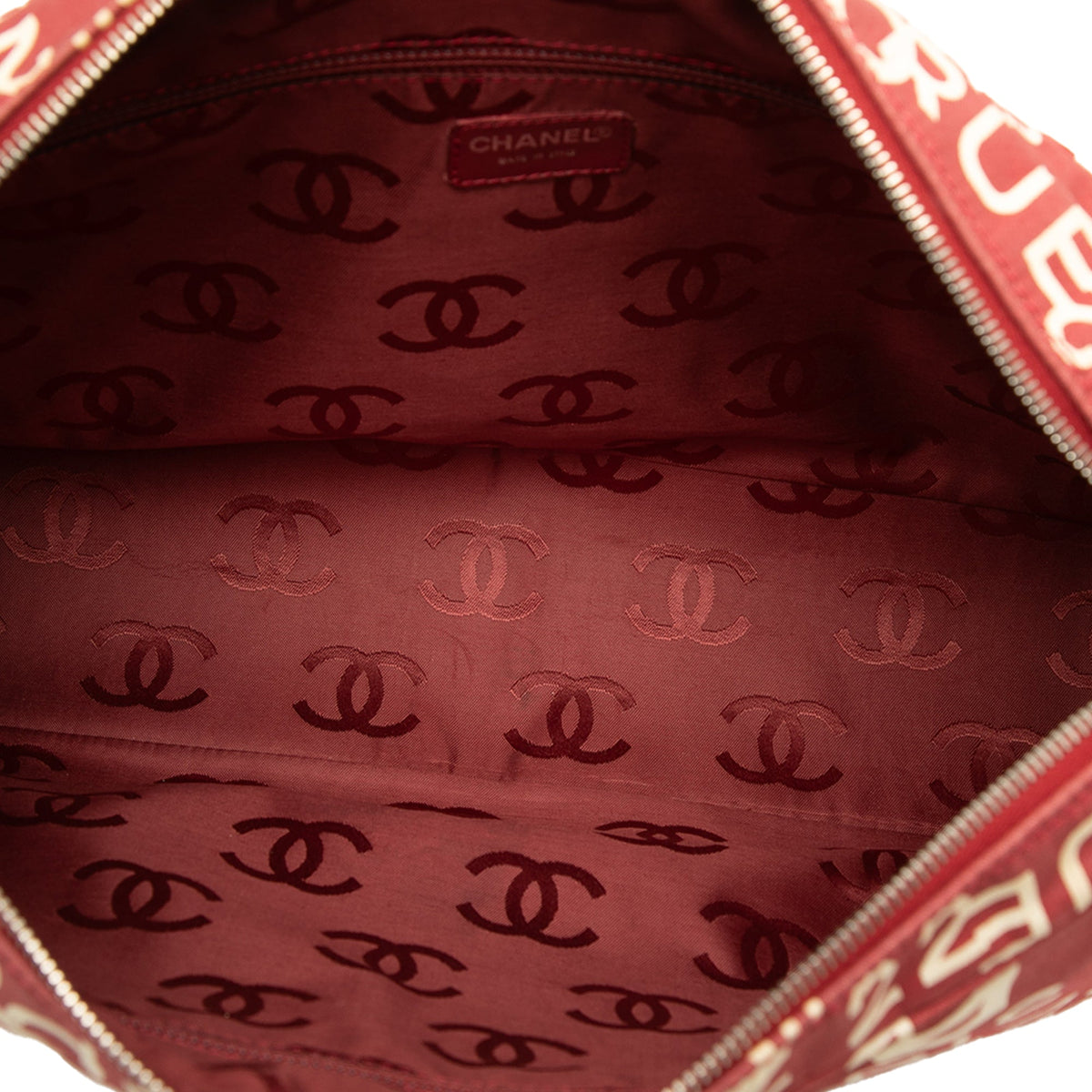 Chanel Printed Canvas 31 Rue Cambon Shoulder Bag — Red