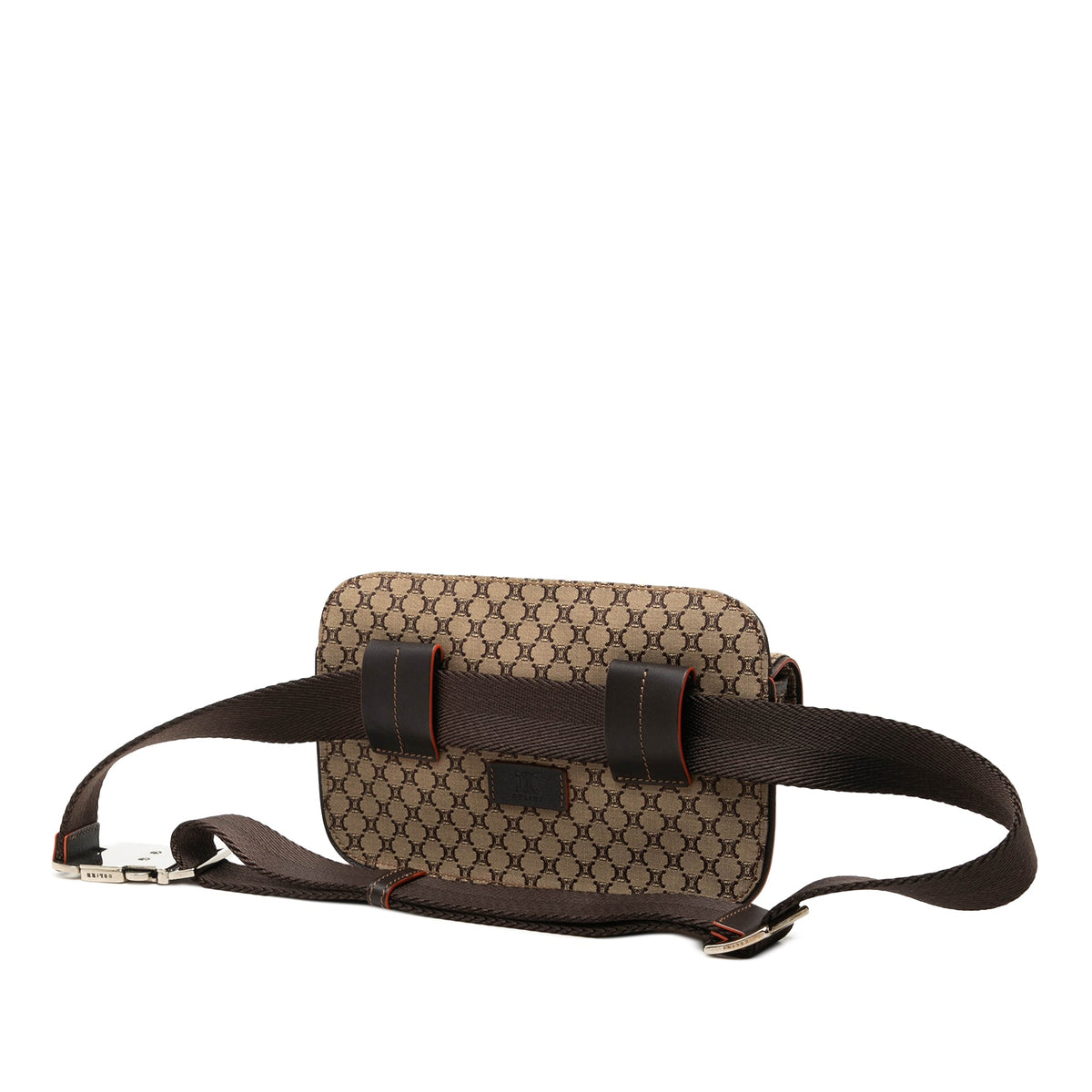 Celine Macadam Canvas Double Pocket Belt Bag