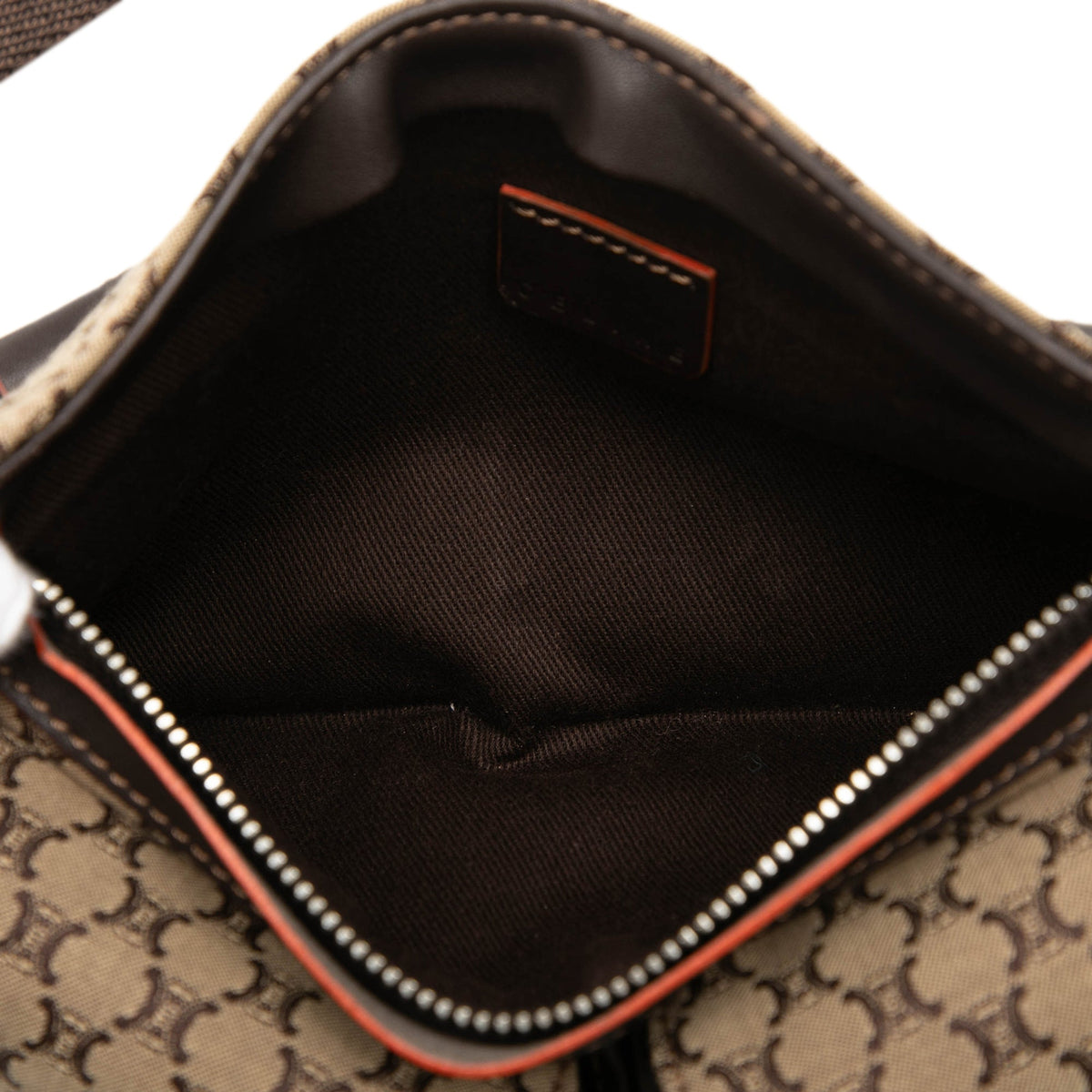 Celine Macadam Canvas Double Pocket Belt Bag