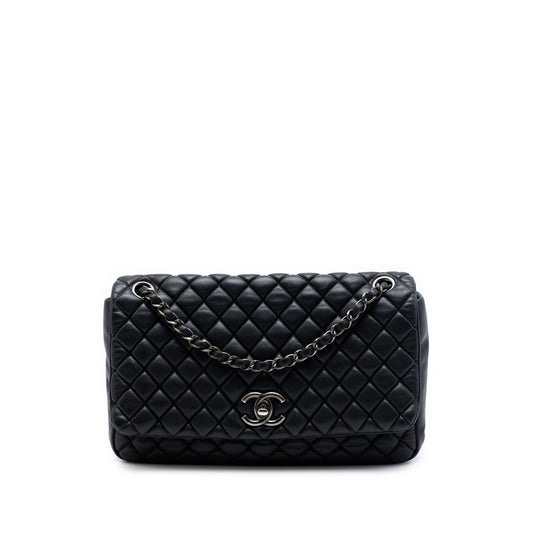 Chanel Large Quilted Iridescent Calfskin New Bubble Flap