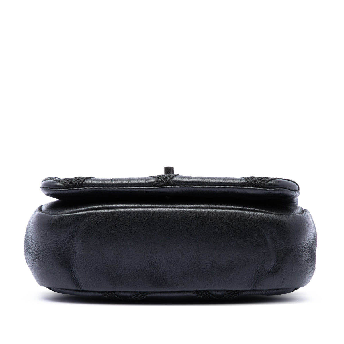 Chanel Mini CC Iridescent Calfskin Diamond Stitch Flap — Black