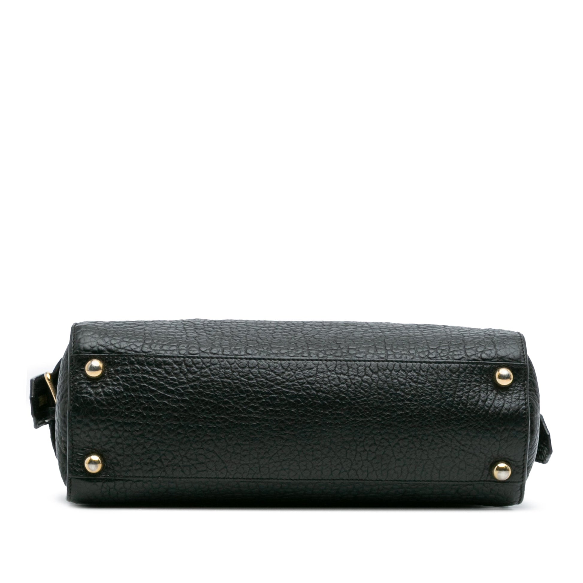 Burberry Medium Grained Leather Clifton Satchel