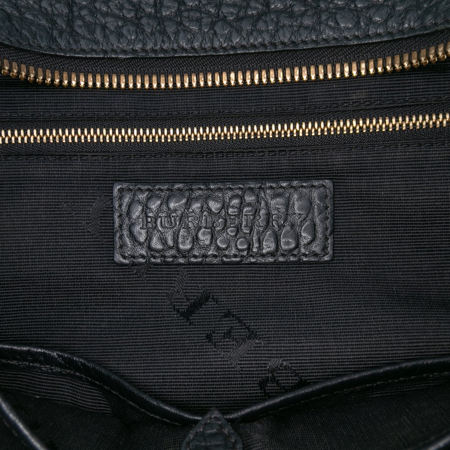 Burberry Medium Grained Leather Clifton Satchel